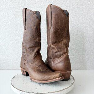 Lane EMMA JANE Womens Cowboy Boots 9 Burnt Caramel Western Cowgirl Mid Calf Tall